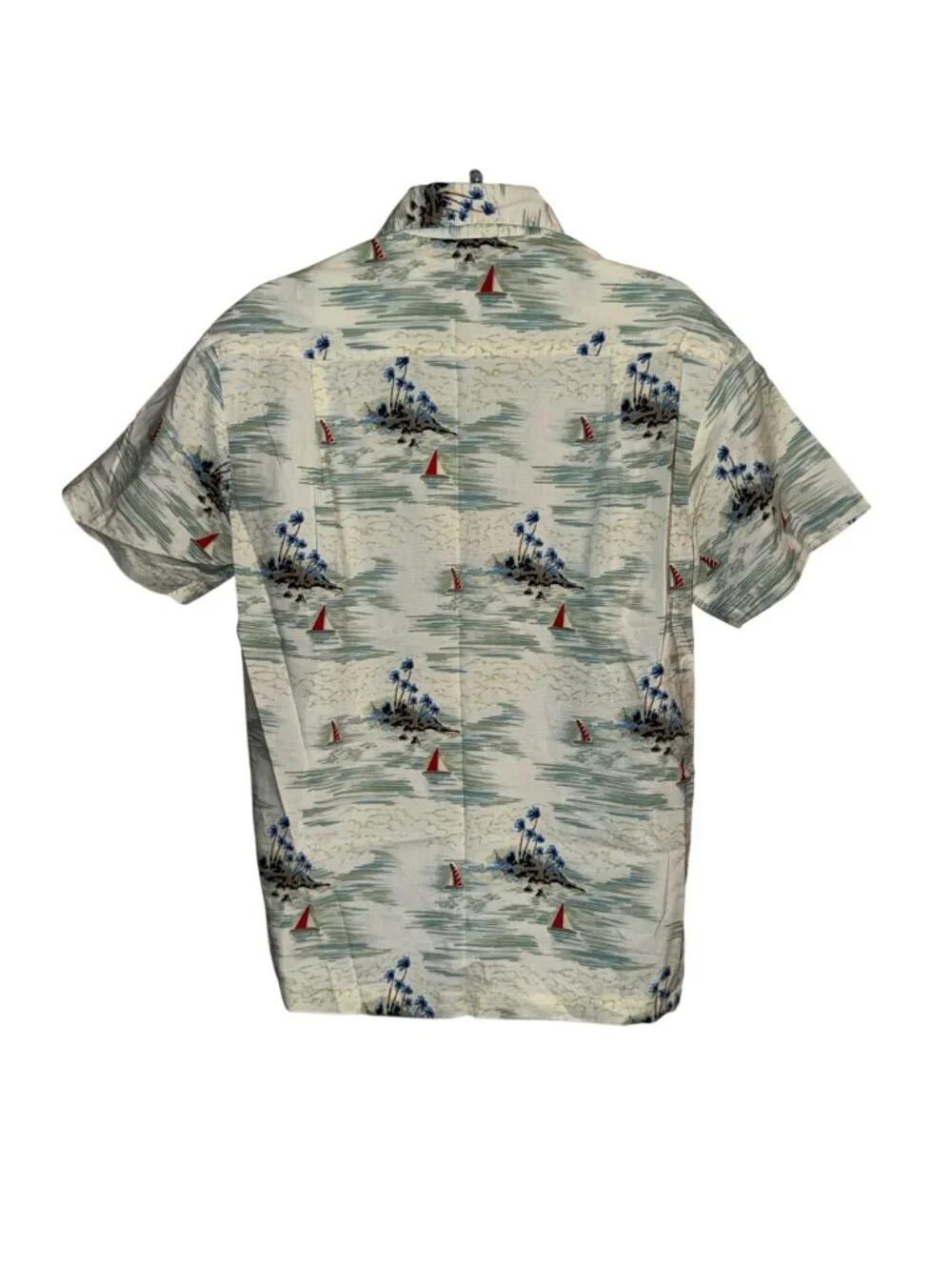 VTG Bubba Gump Button Front Shirt Mens S Hawaiian Lt Dans Aloha Gear Vacation - Picture 4 of 7